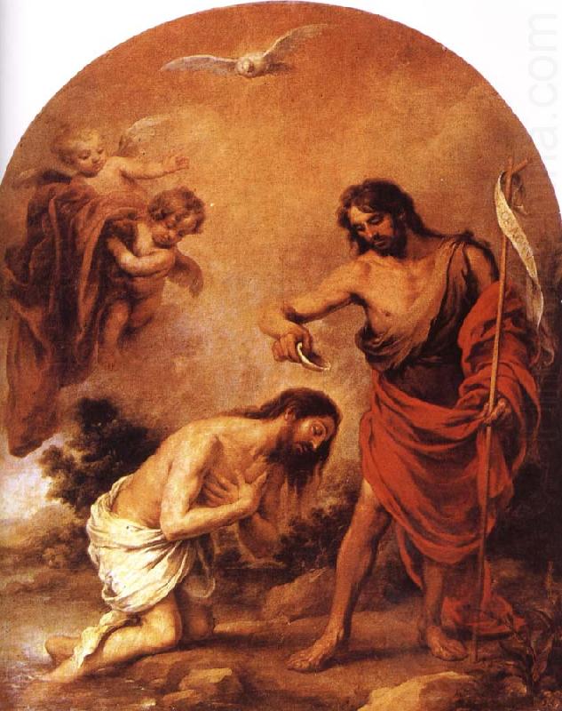 Baptism of Jesus, Bartolome Esteban Murillo